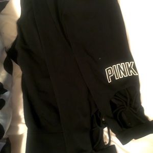 PINK vistorias secret black leggings size small